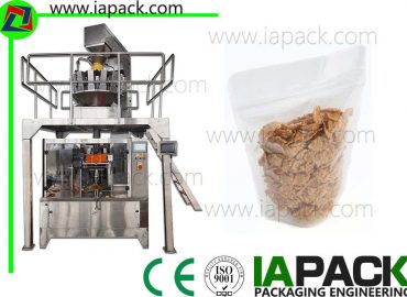stand de flocons de maïs machine d'emballage machine stand-up zipper sac machine de remplissage gamme de remplissage 5-1500g