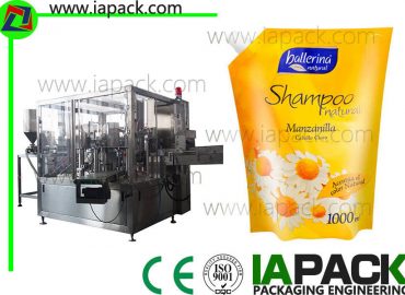 shampooing en plastique doypack machine de conditionnement automatique pour liquide
