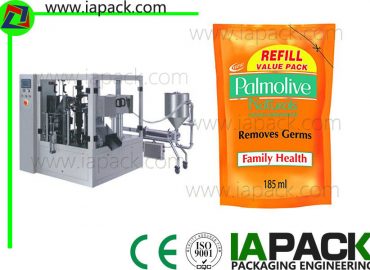 machine d'emballage de poche d'huile d'olive premade machine d'emballage doypack de poche avec la machine de remplissage liquide