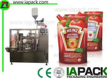 machine à emballer de pâte de tomate, contrôle de PLC de machine à emballer de poche poly